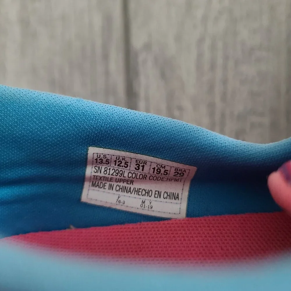 Skechers Air Cooled Slip-in GO WALK Joy sneakers pink blue 13.5 kids